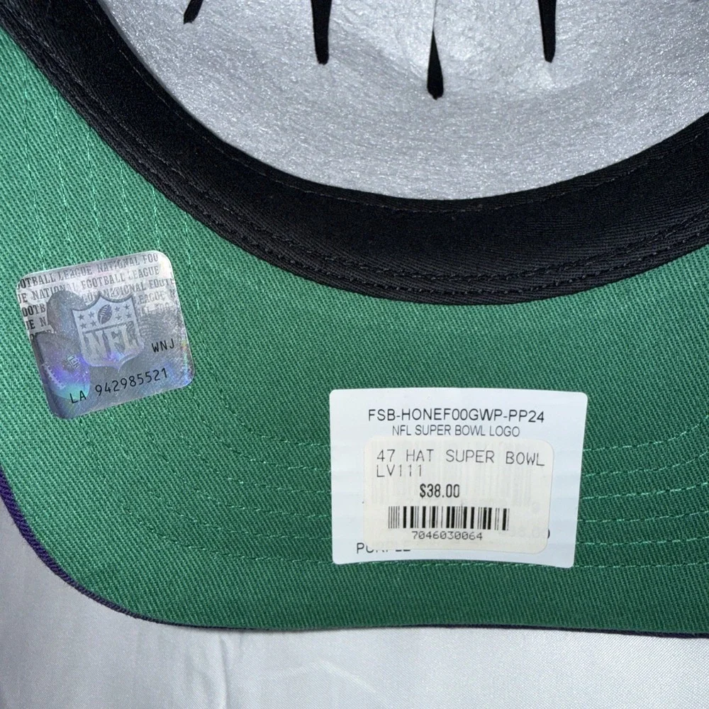 49ers /Chiefs New Era Super Bowl LVIII Las Vegas Purple Snapback  One Size